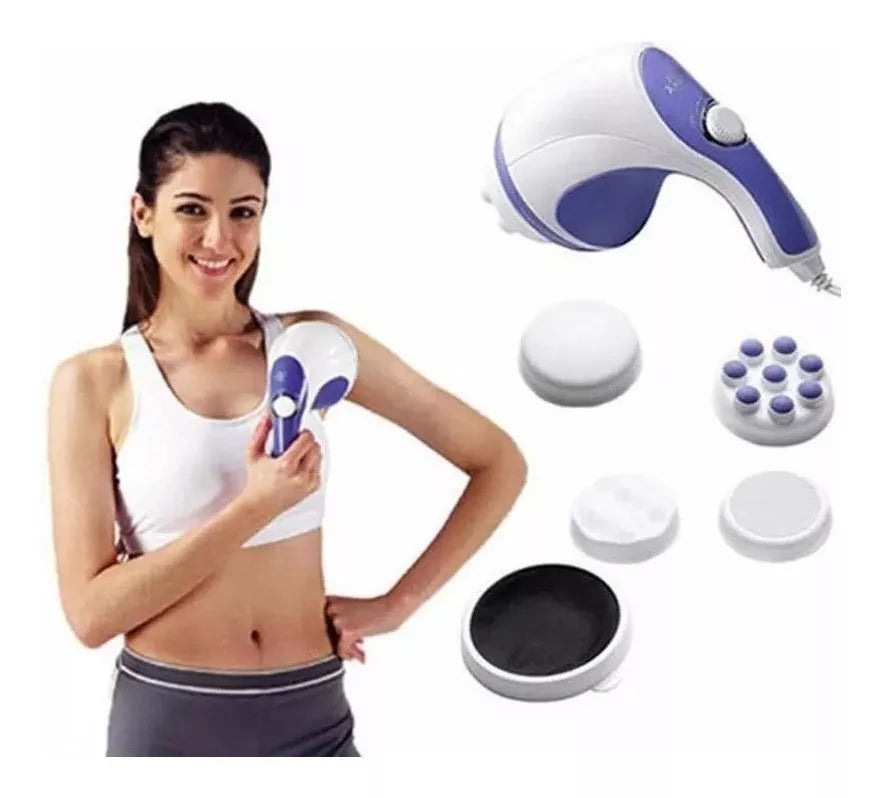 Masajeador Corporal 4 Cabezales RELAX & TONE